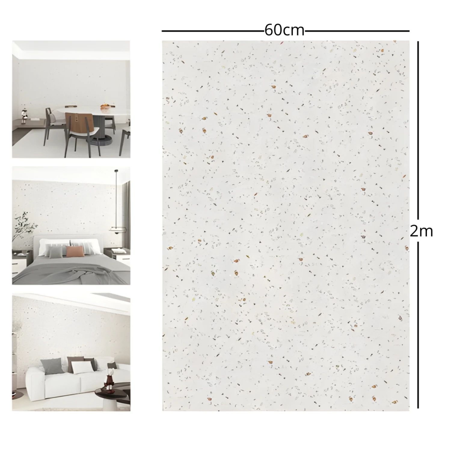 Vinilo Decoración Mesada Pared 60 Cm X 2m - TERRAZO