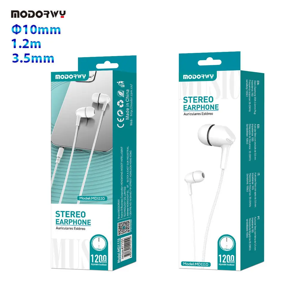 AURICULARES SPICA 3.5MM - MODORWY MD1110