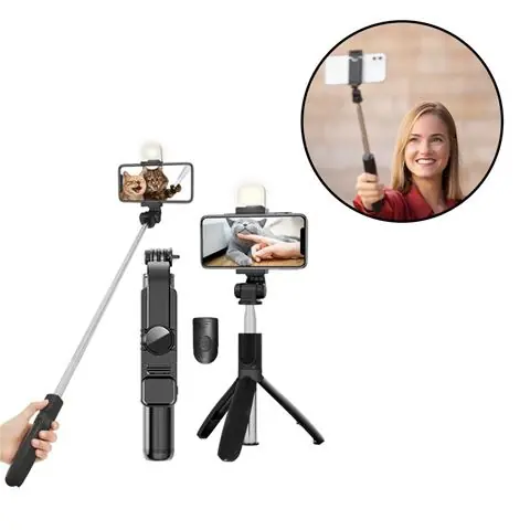 Palo-tripode para Selfie-retractil