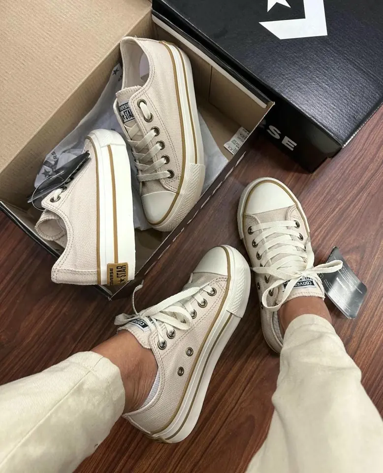 Converse All Star - Beige Tone Platform