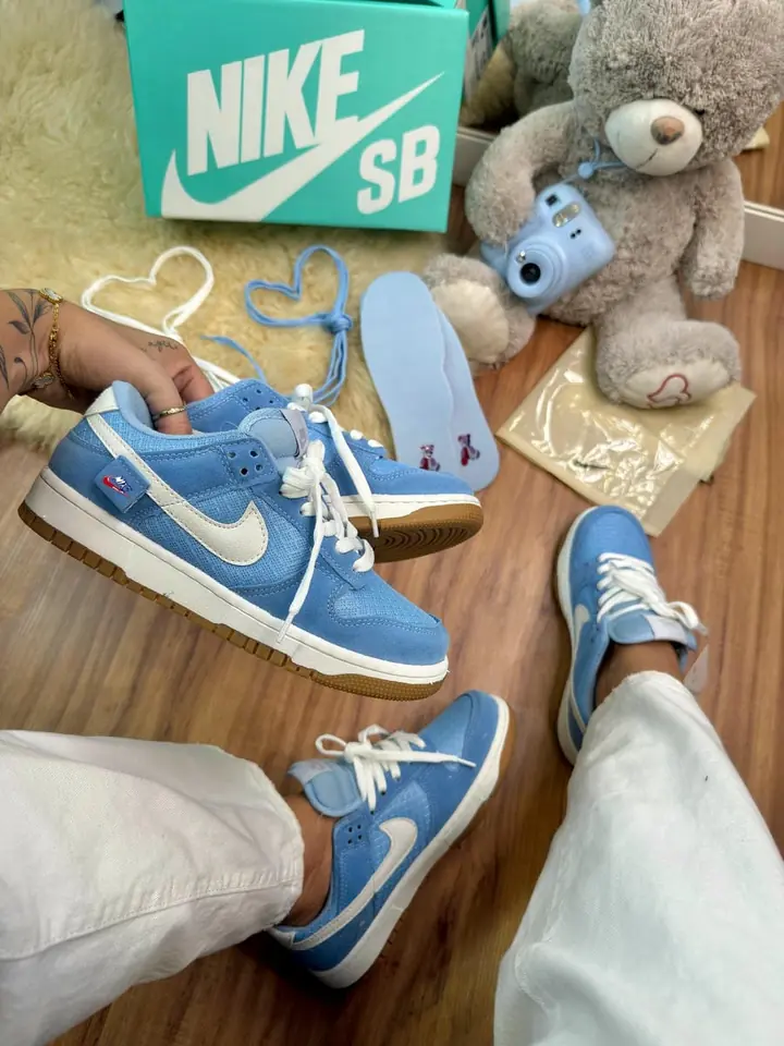 Dunk Low Teddy - Blue Women's