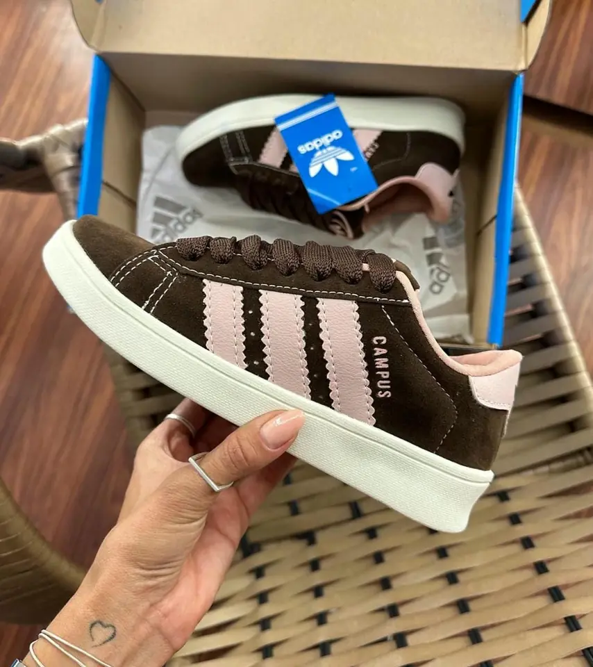 Campus00s - Coffee Pink Suede