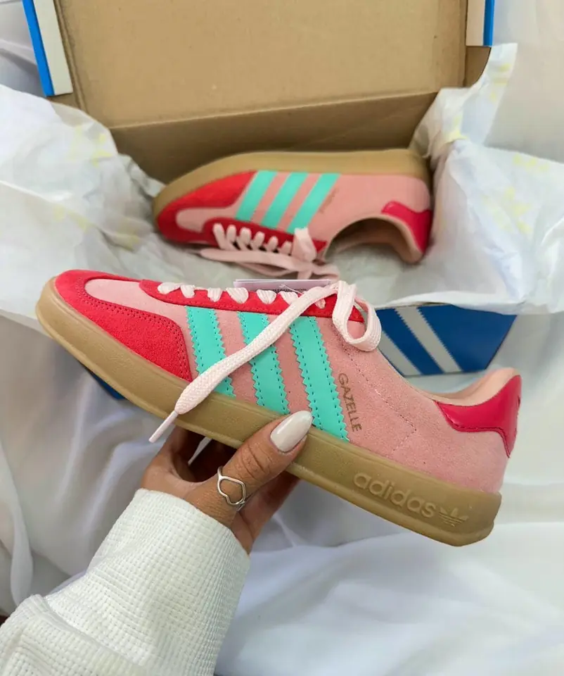 Gazelle - Turquoise, Pink & Red