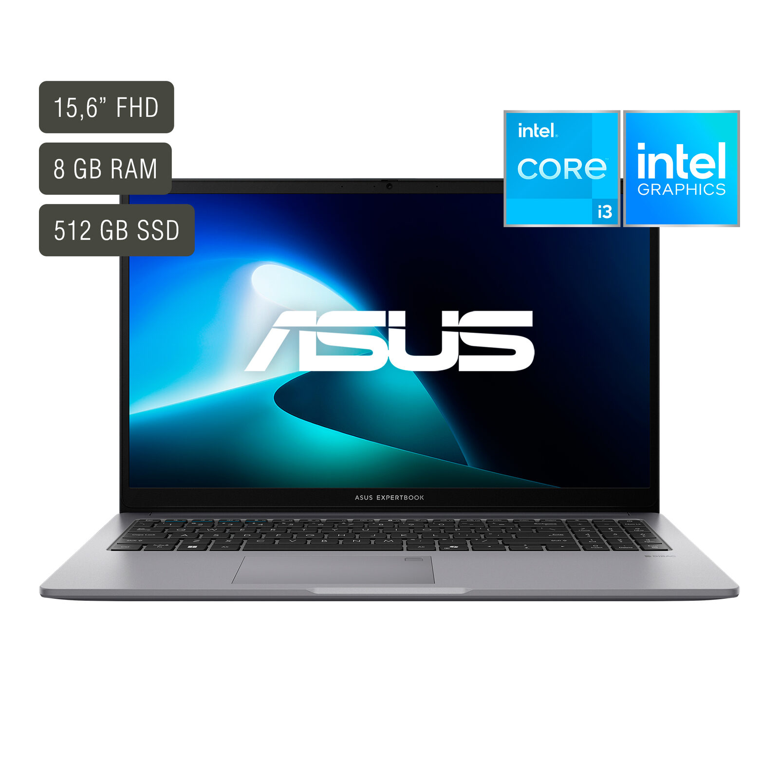 Notebook Asus Expertbook 15,6'' Core I3 8gb 512gb Win 11