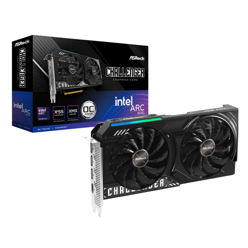 Tarjeta de Video Asrock Intel B580 Arc Challenger 12GB OC