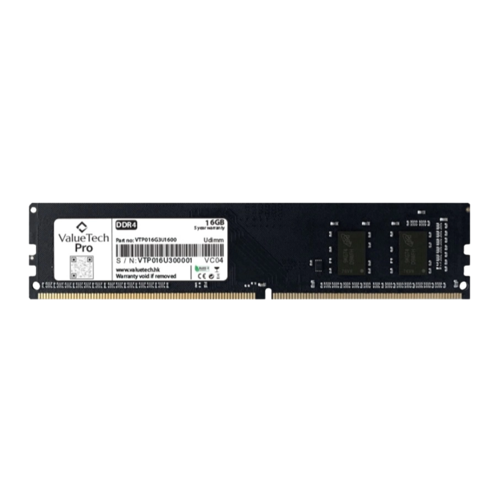 Memoria RAM ValueTech | DDR4, 16 GB, Bus 3200Mhz