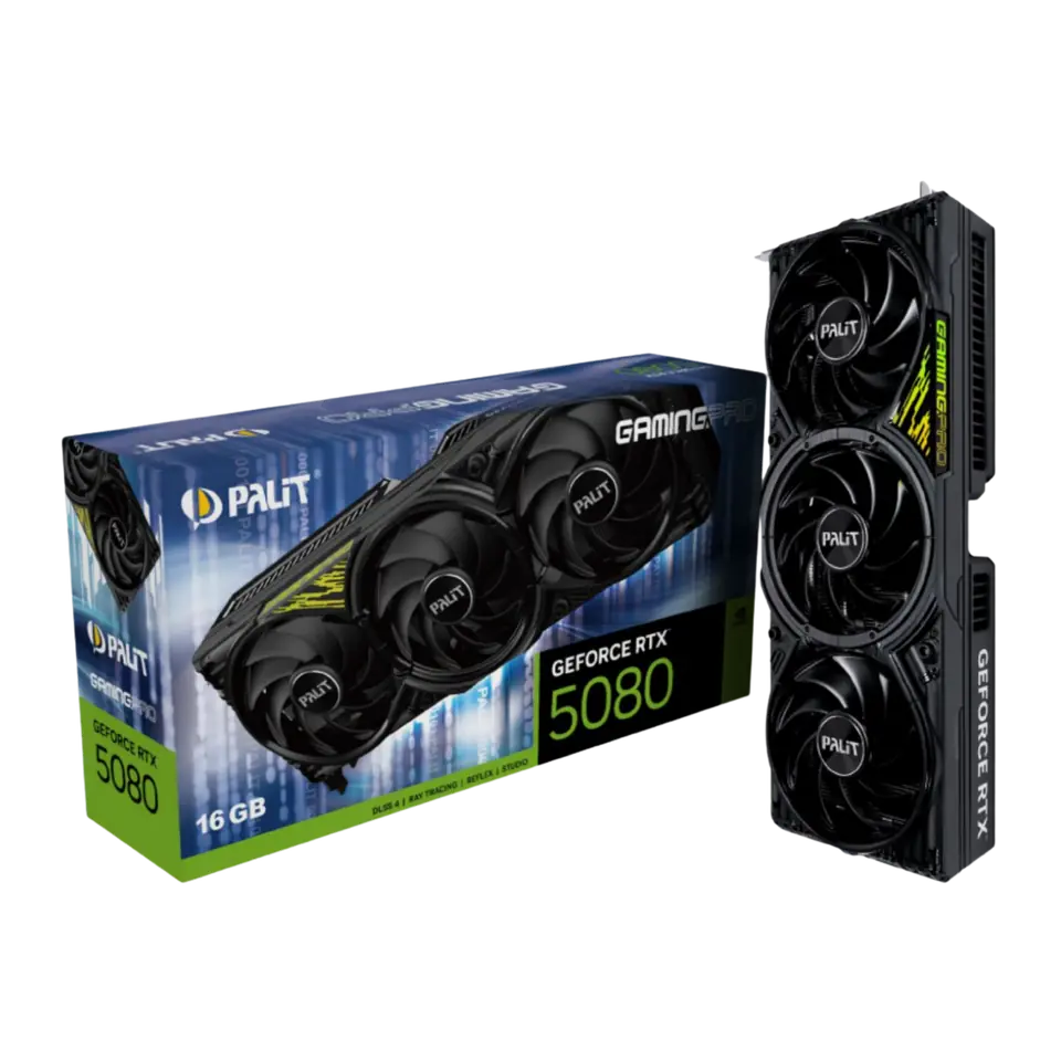 Tarjeta de Video Palit RTX 5080 Gaming Pro x3 16GB