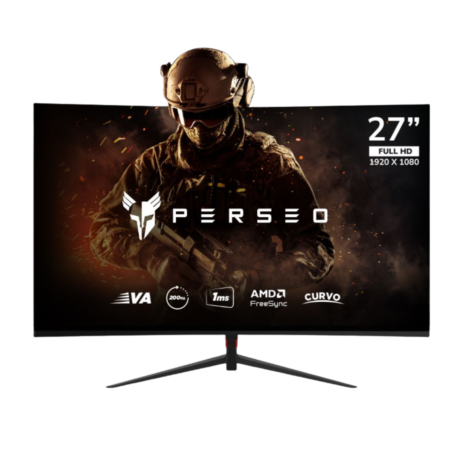 Monitor Gamer Perseo Curvo 27" FHD 200hz