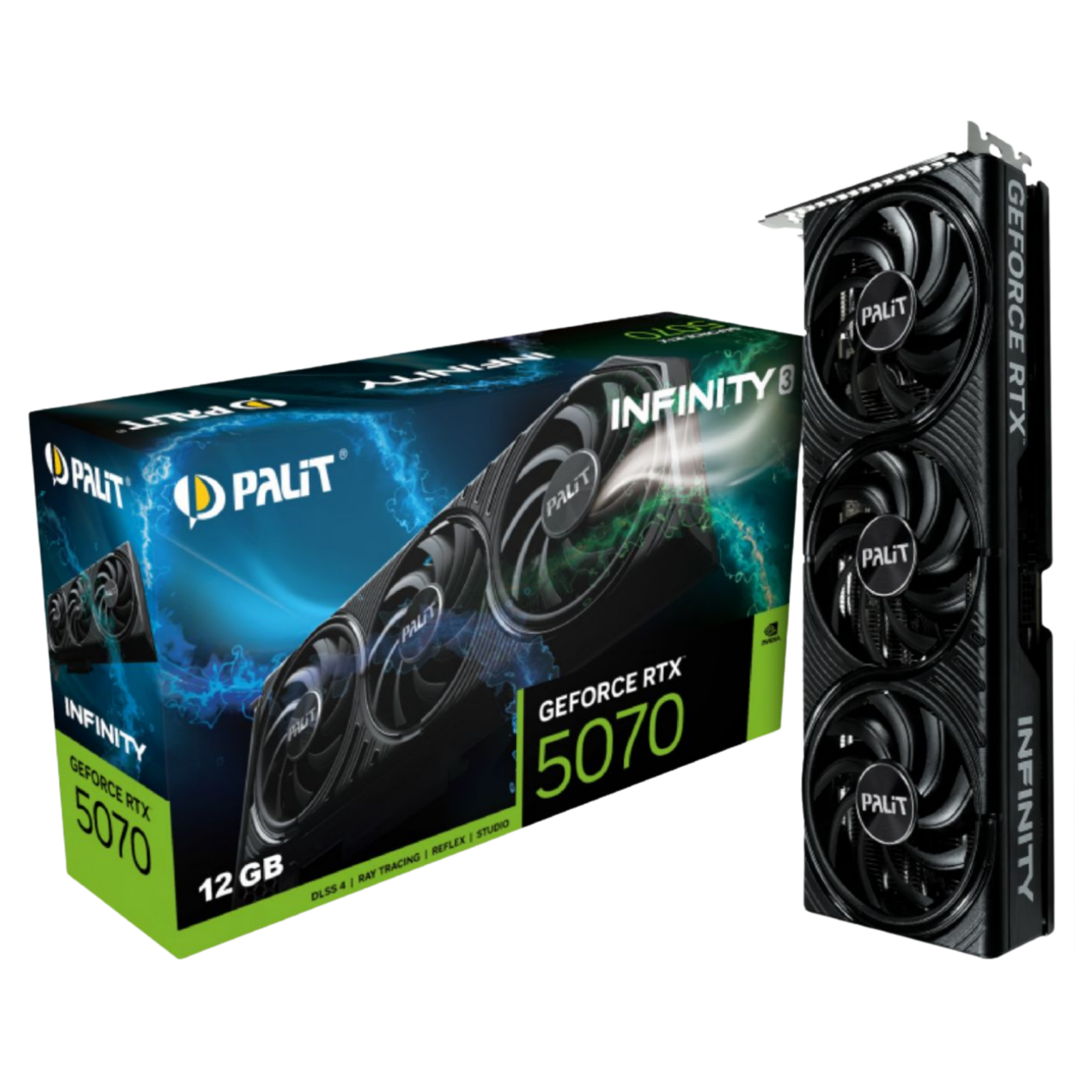 Tarjeta de Video Palit RTX 5070 Infinity x3 12GB D7