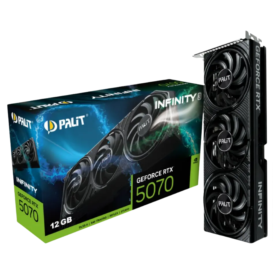 Tarjeta de Video Palit RTX 5070 Infinity x3 12GB D7