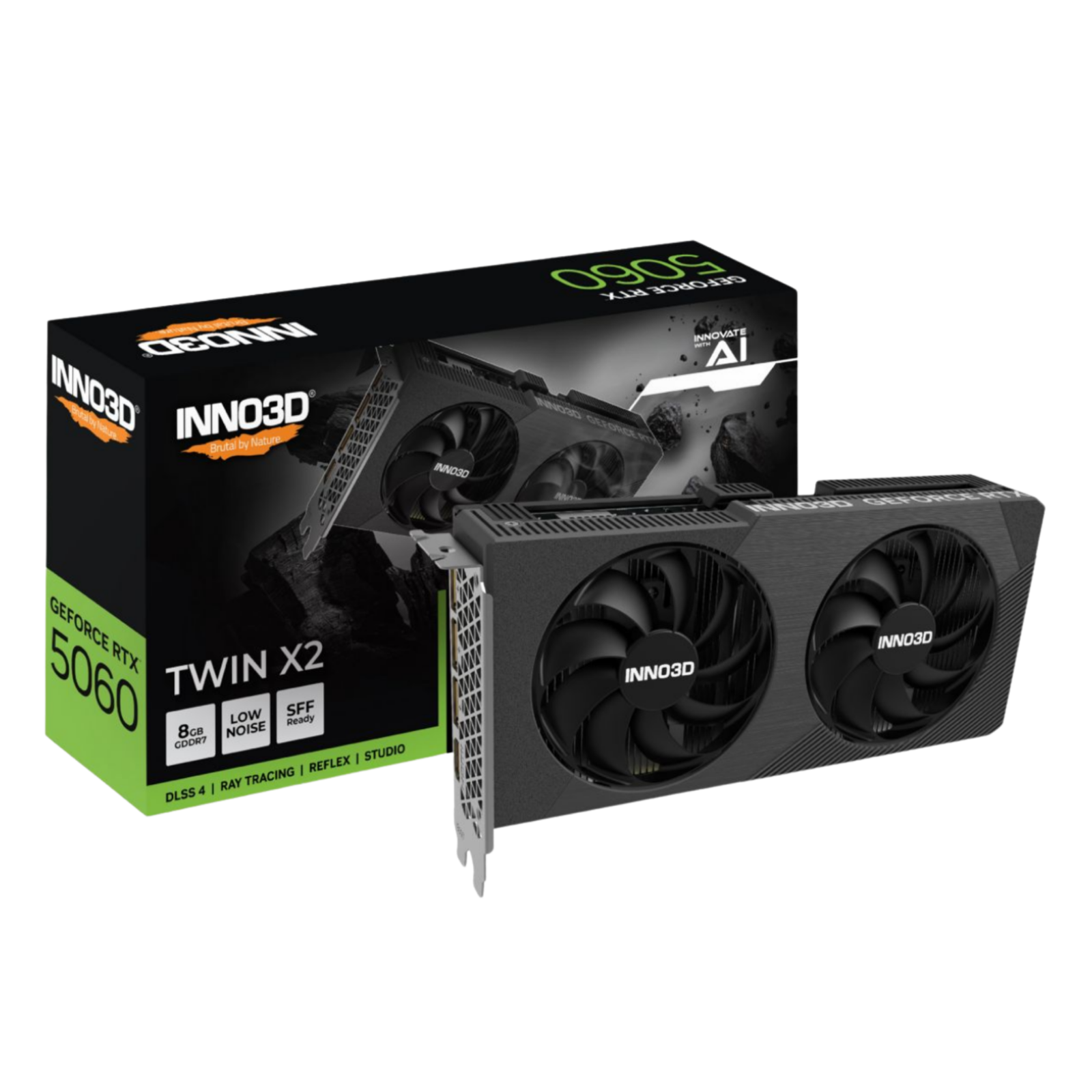 Tarjeta de Video INNO3D RTX 5060 8GB Twin X2