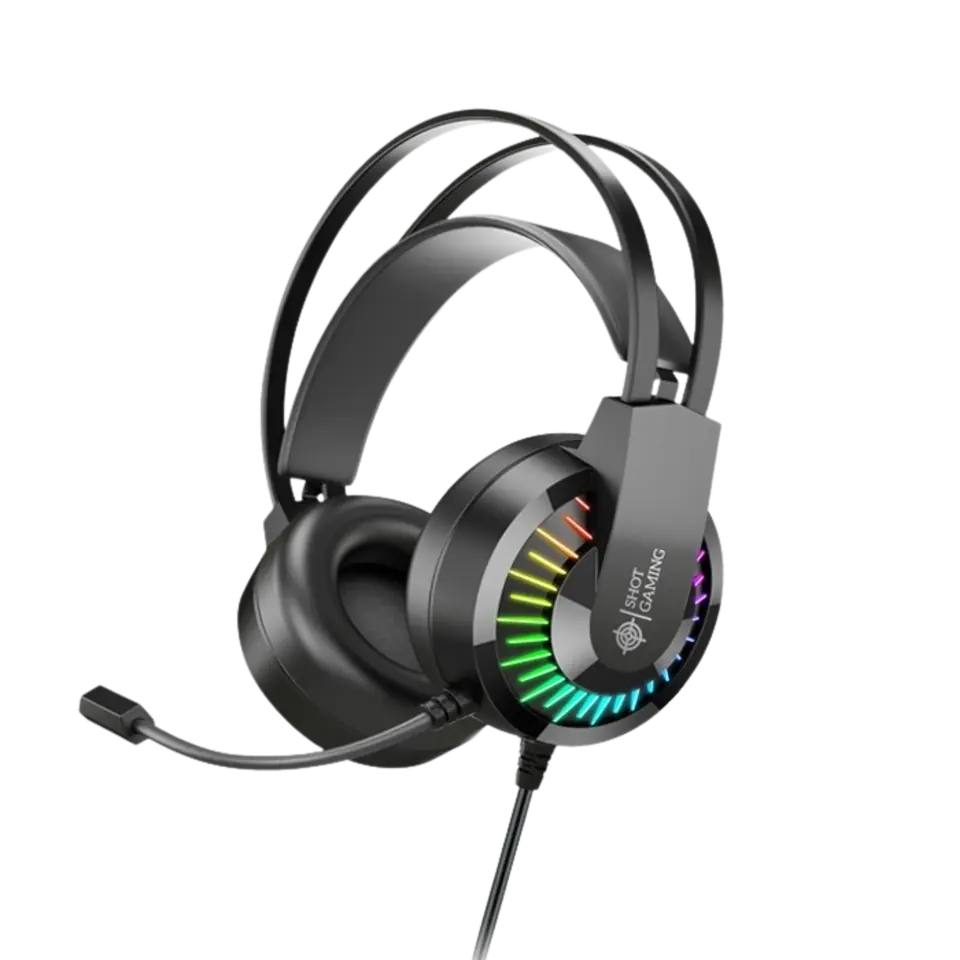 Auricular Shot Gaming GT68 Con Micrófono RGB 7.1