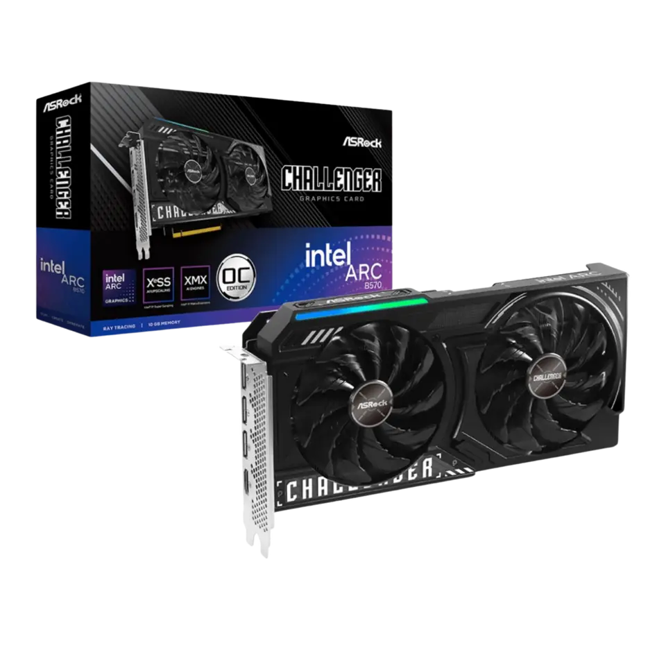 Tarjeta de Video Asrock Intel B570 Arc Challenger 10GB OC