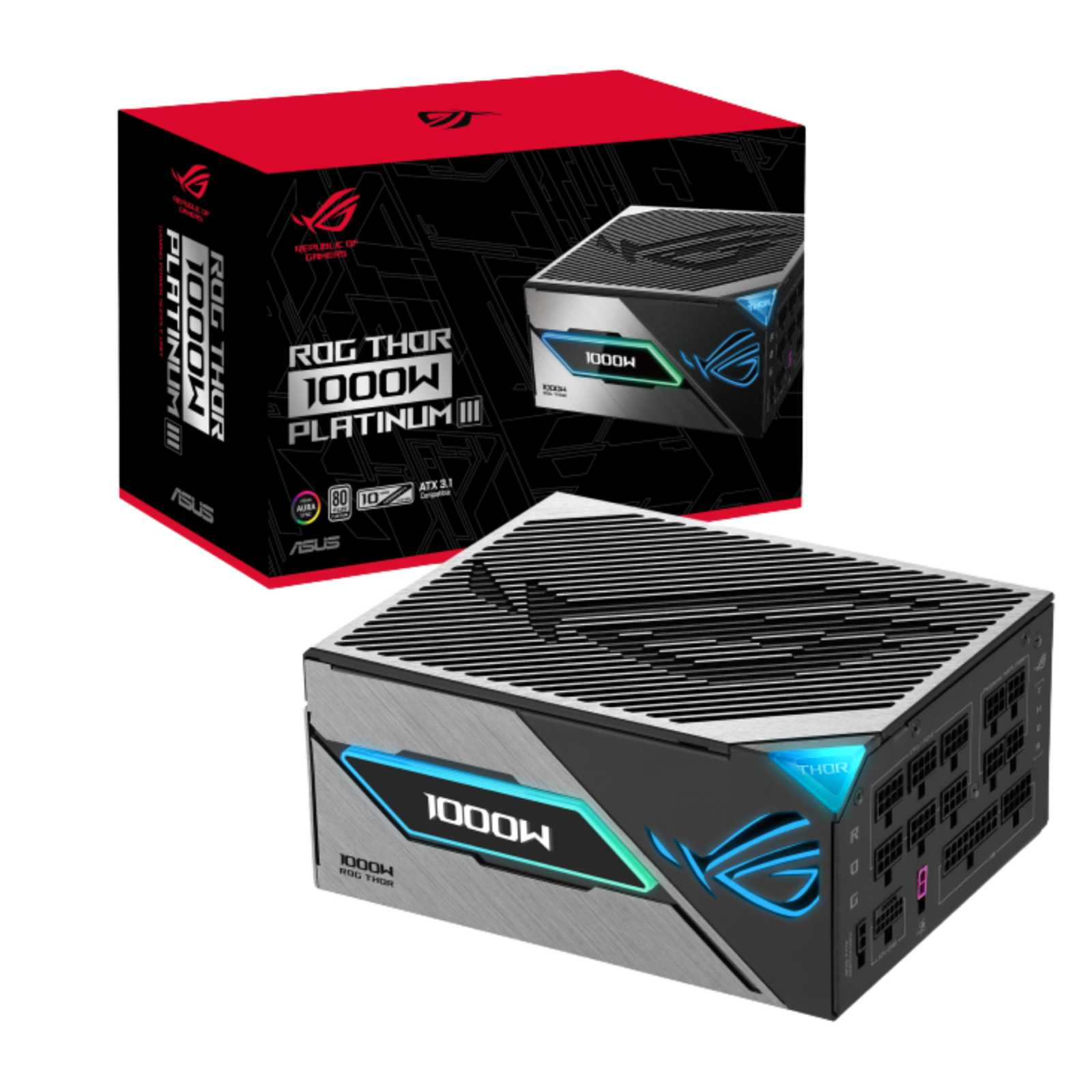 Fuente Asus ROG Thor 1000P3 Gaming 1000W 80 Plus Platinum ATX 3.1