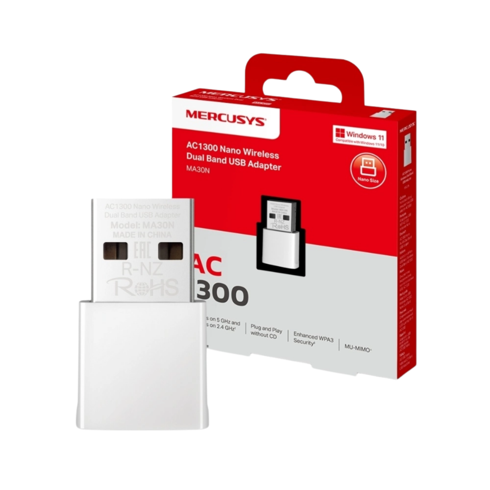 Receptor WIFI USB MERCUSYS AC1300