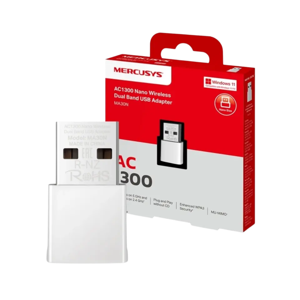 Receptor WIFI USB MERCUSYS AC1300
