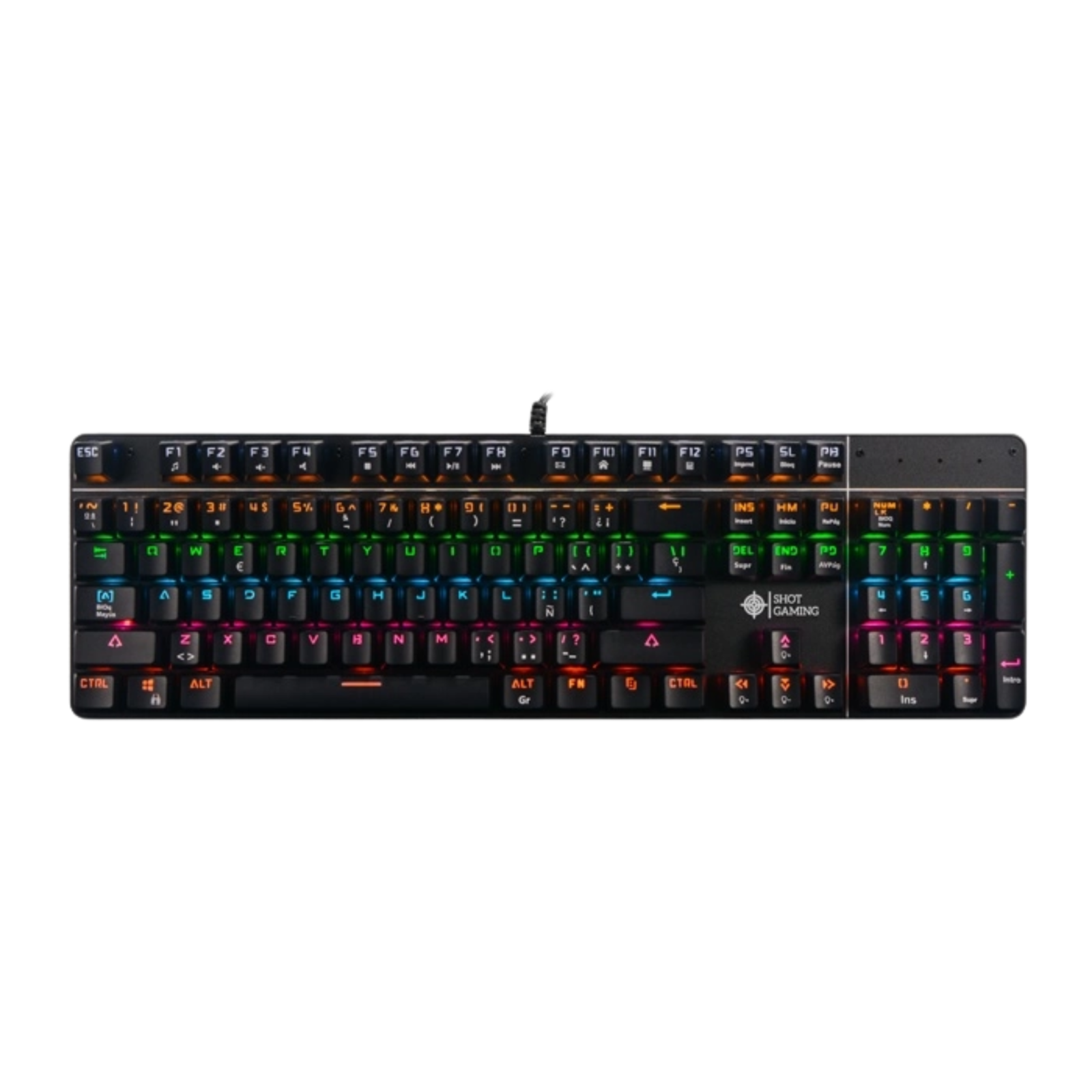 Teclado Mecánico Shot Gaming Completo RGB