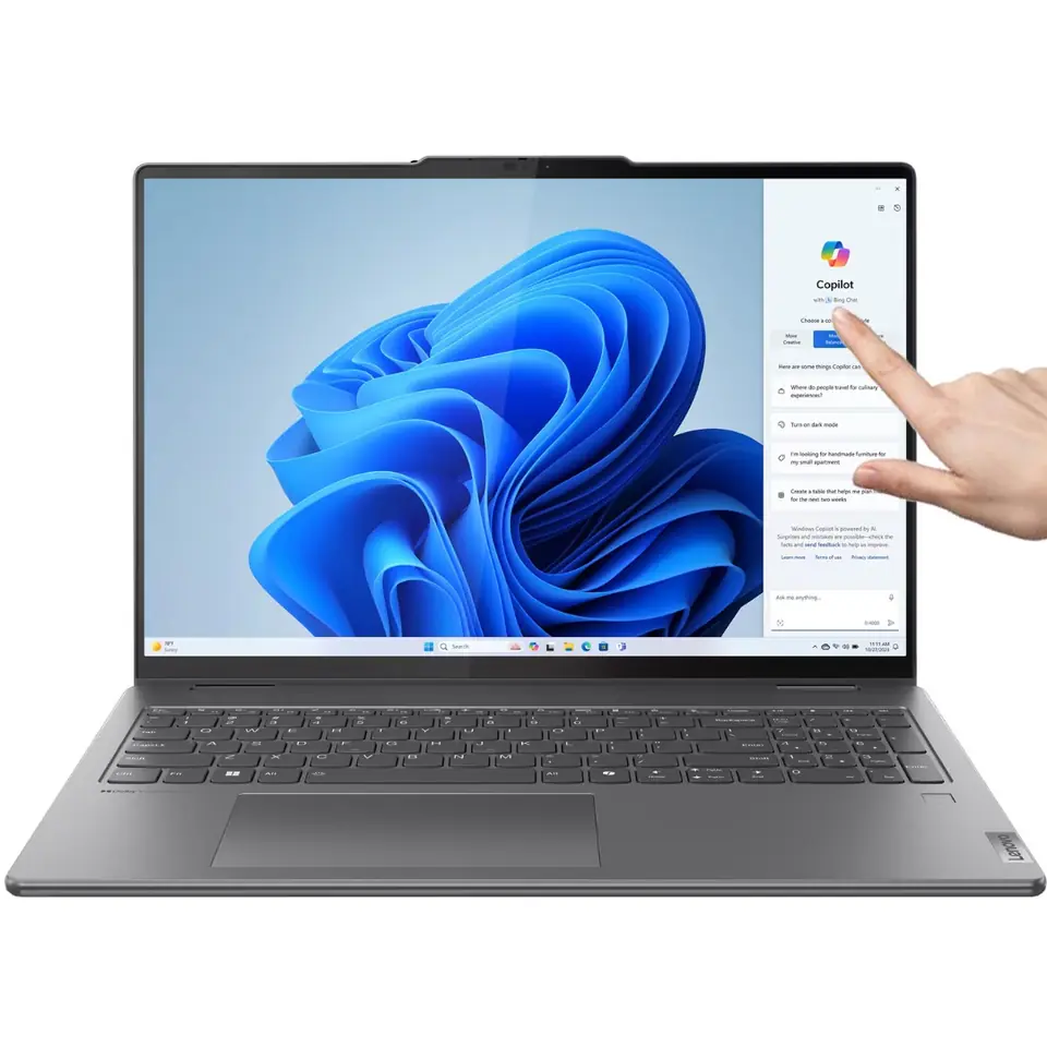 Notebook Convertible Lenovo Core Ultra 7 4.8Ghz, 16GB, 1TB SSD, 16" WUXGA Touch, Win 11