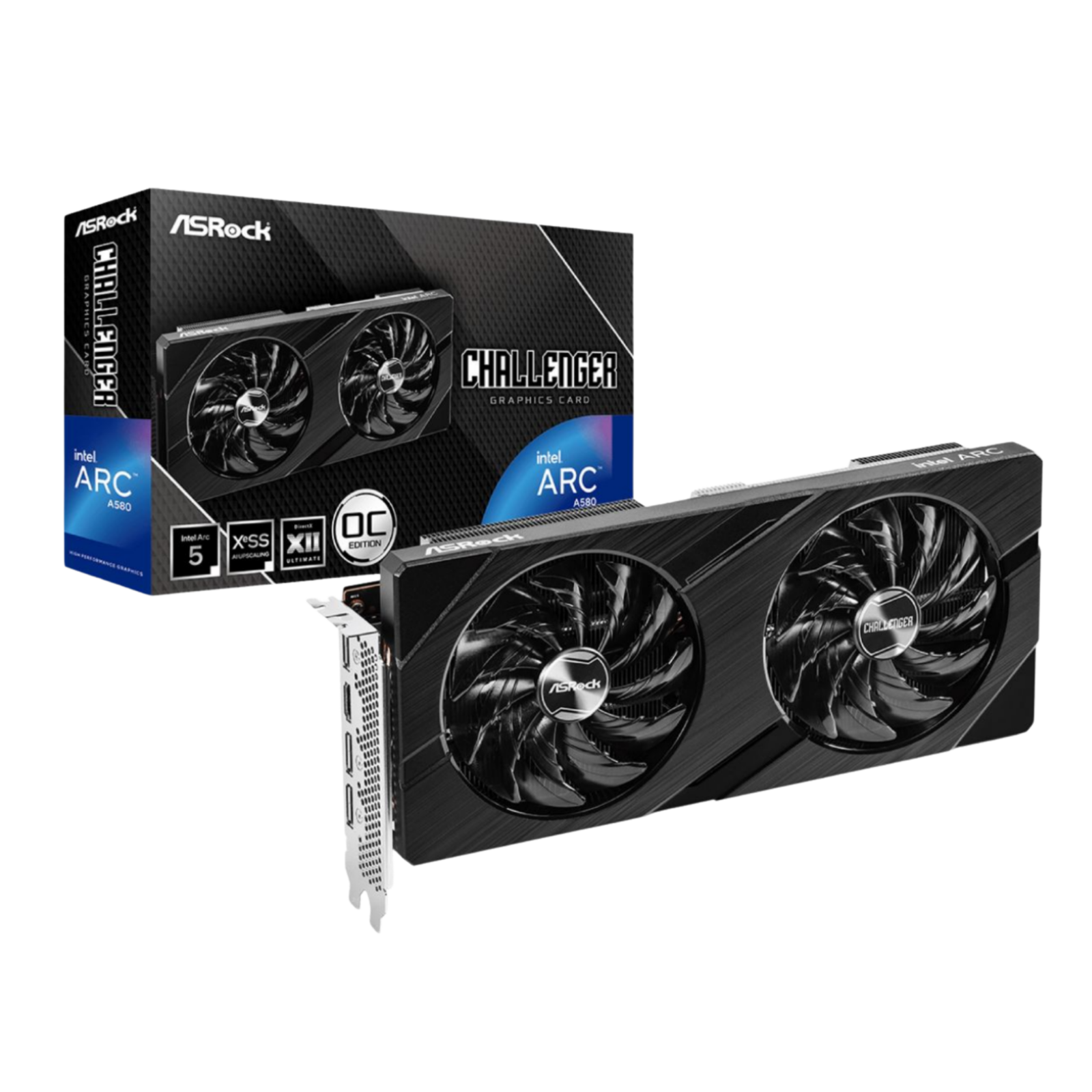 Tarjeta de Video Asrock Intel A580 Arc Challenger 8GB OC D6
