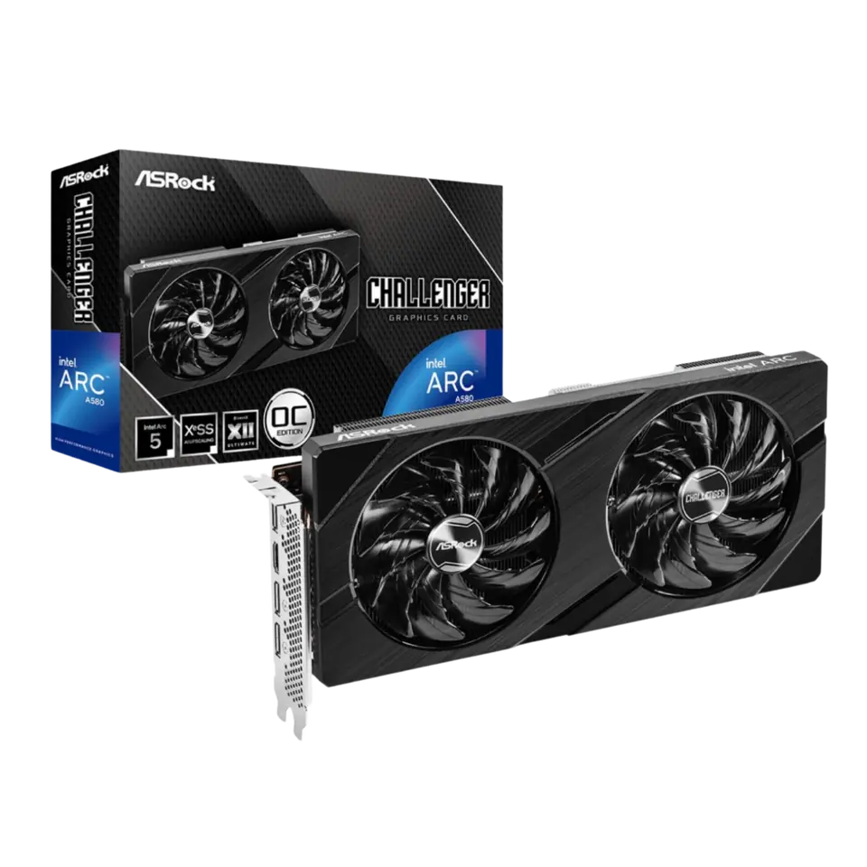 Tarjeta de Video Asrock Intel A580 Arc Challenger 8GB OC D6