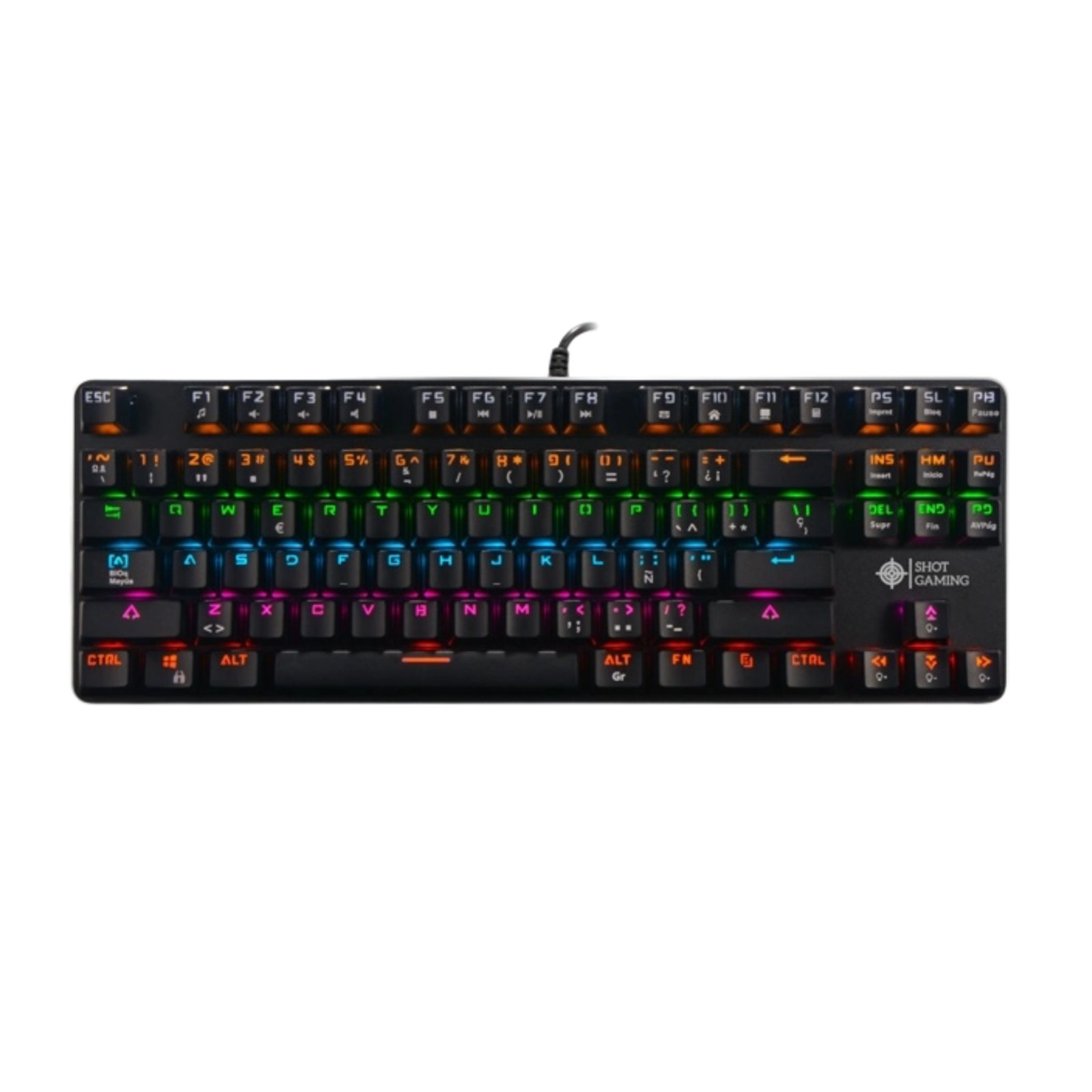 Teclado Mecánico TKL Shot Gaming RGB