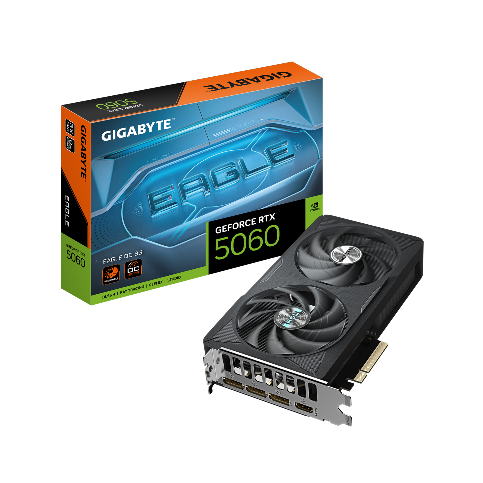 Tarjeta de Video Gigabyte Eagle RTX 5060 8GB OC Dual