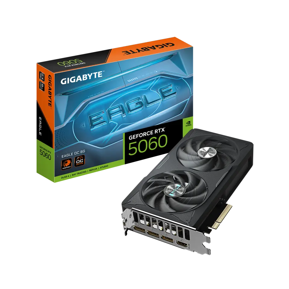 Tarjeta de Video Gigabyte Eagle RTX 5060 8GB OC Dual