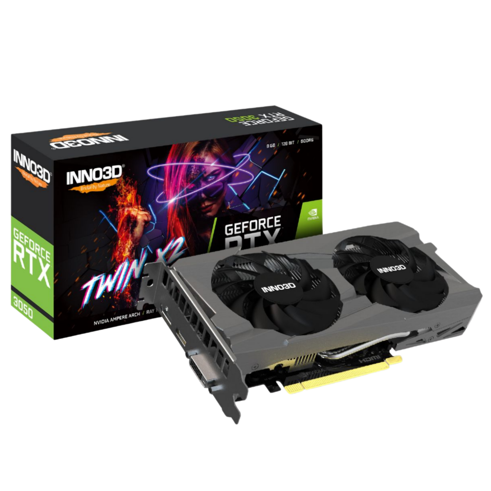 Tarjeta de Video INNO3D RTX 3050 8GB Twin X2