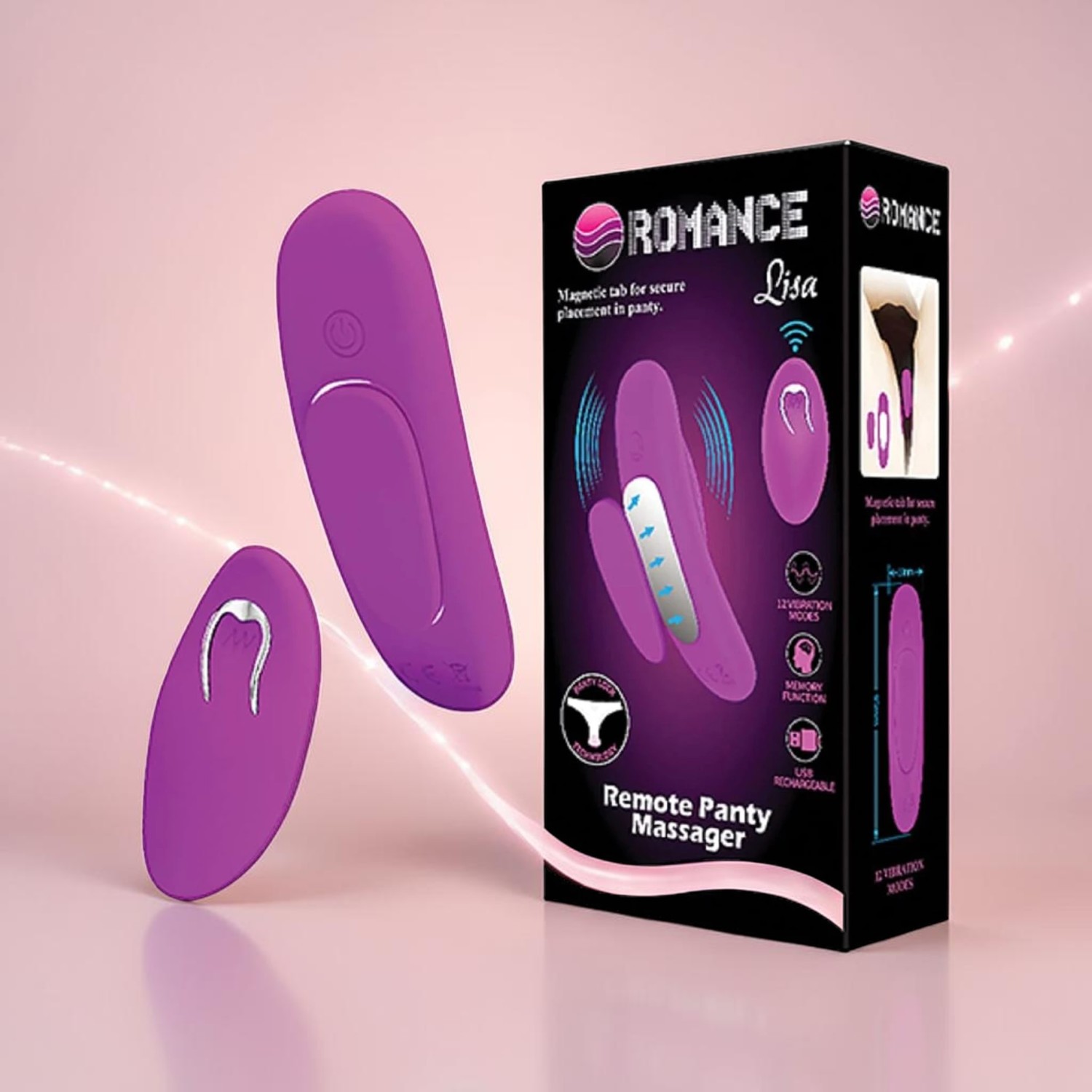 Bala vibradora para tanga con control