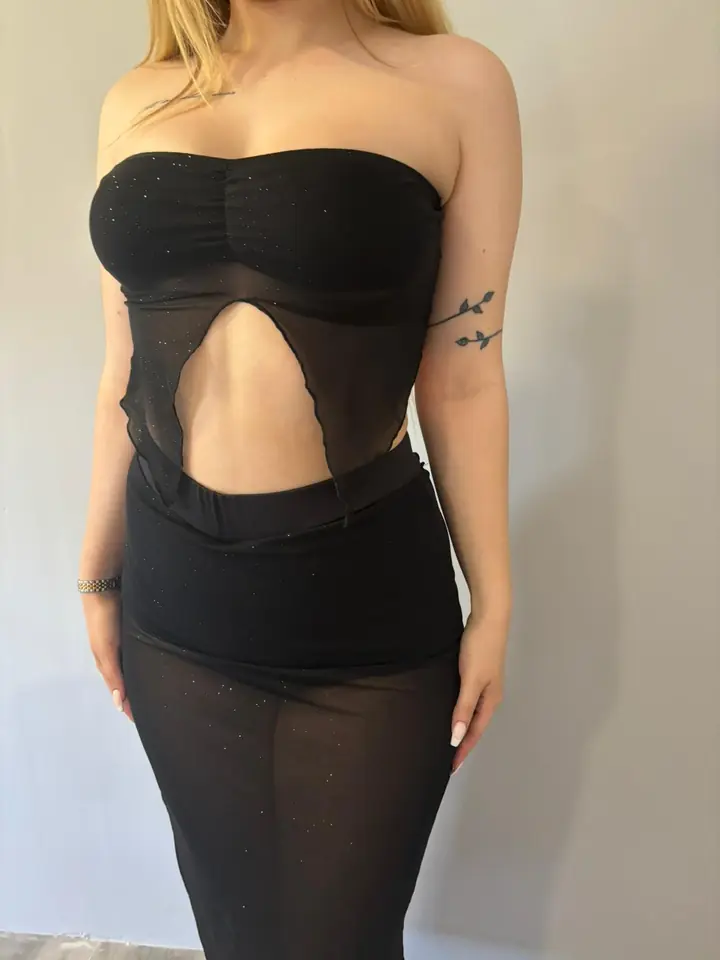 Set top y pollera glitter
