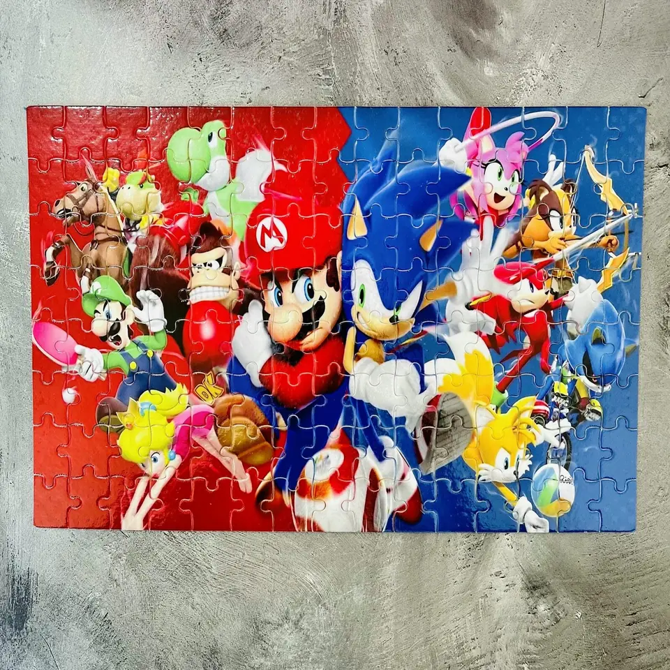 Puzzle Mario y Sonic