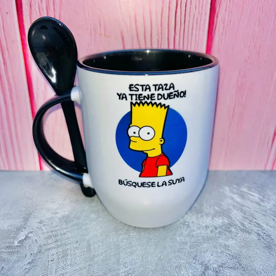 Taza Bart No Toques mi Taza