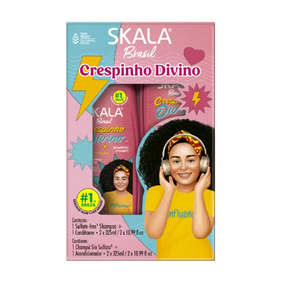 SHAMPOO Y ACONDICIONADOR SKALA CRESPINHO DIVINO 325ML