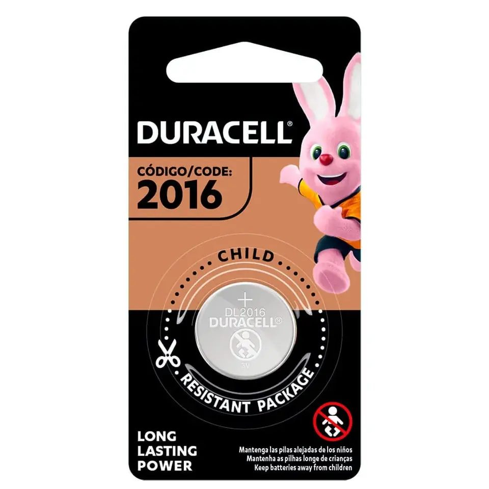 BATERIA LITIO DURACELL CR2016 DL2016