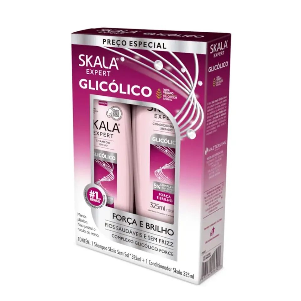 Kit Shampoo Sin Sal Acondicionador Skala Glicolico Liberado