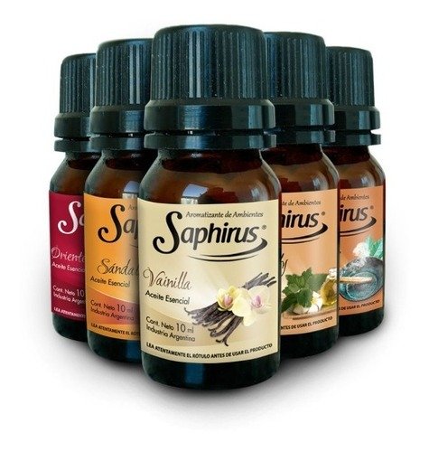ACEITE PARA HORNILLO 10ML VARIAS FRAGANCIAS SAPHIRUS