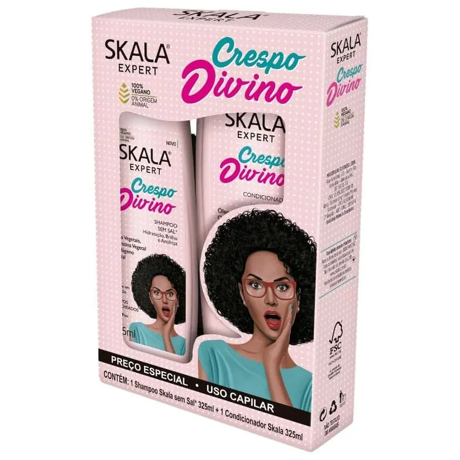 SHAMPOO Y ACONDICIONADOR SKALA CRESPO DIVINO 325ML