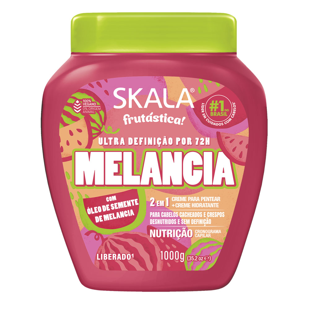 CREMA DE TRATAMIENTO SKALA MELANCIA - SANDIA PARA CABELLOS CRESPOS DESNUTRIDOS Y SIN DEFINICION (NUTRICION)