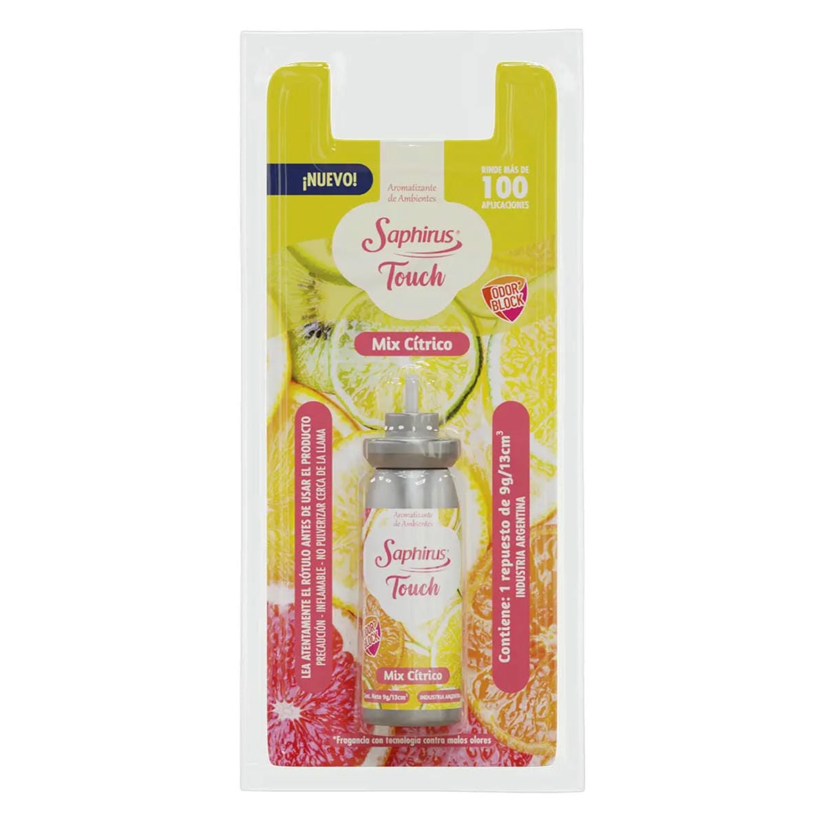 PERFUMADOR TOUCH REPUESTO  9 GRS/13 ML- VARIAS FRAGANCIAS - SAPHIRUS