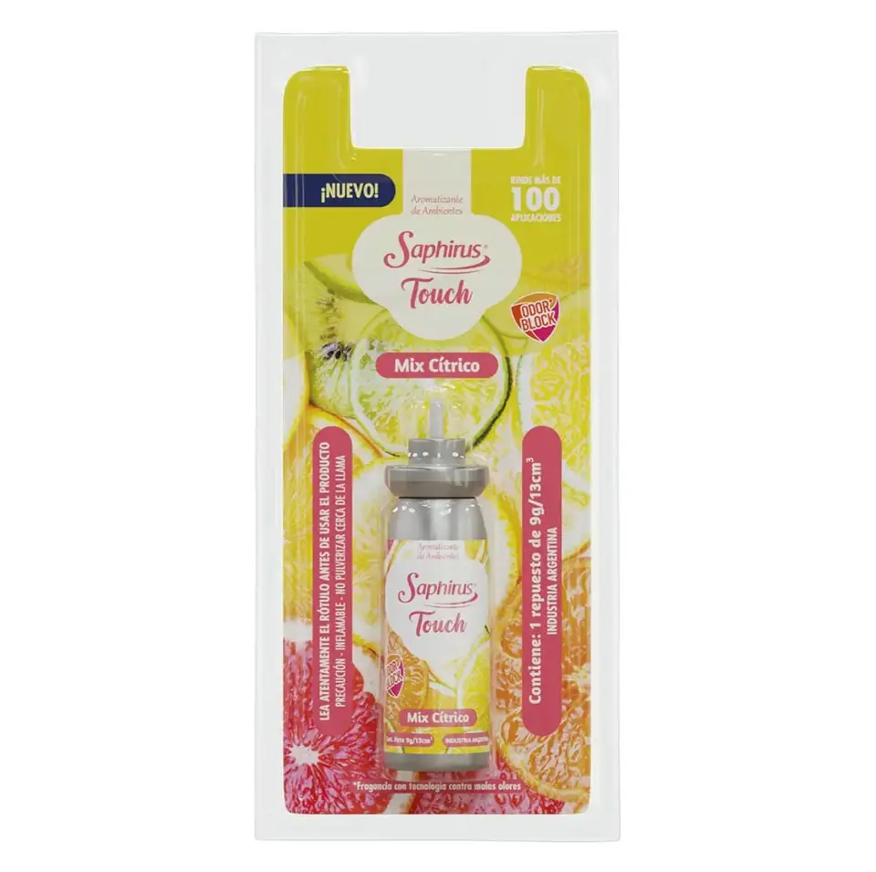 PERFUMADOR TOUCH REPUESTO  9 GRS/13 ML- VARIAS FRAGANCIAS - SAPHIRUS