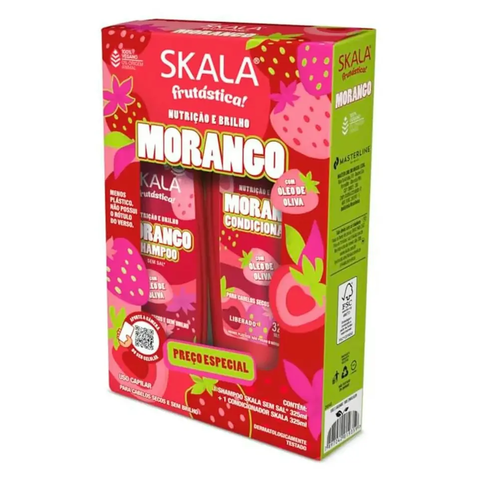 Kit Skala Shampoo Sin Sal Y Acondicionador Morango