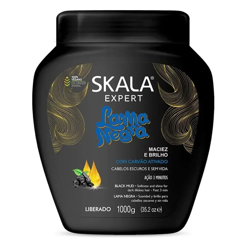 CREMA DE TRATAMIENTO SKALA LAMA NEGRA  PARA CABELLOS OSCUROS (DEBE ENJUAGARSE)