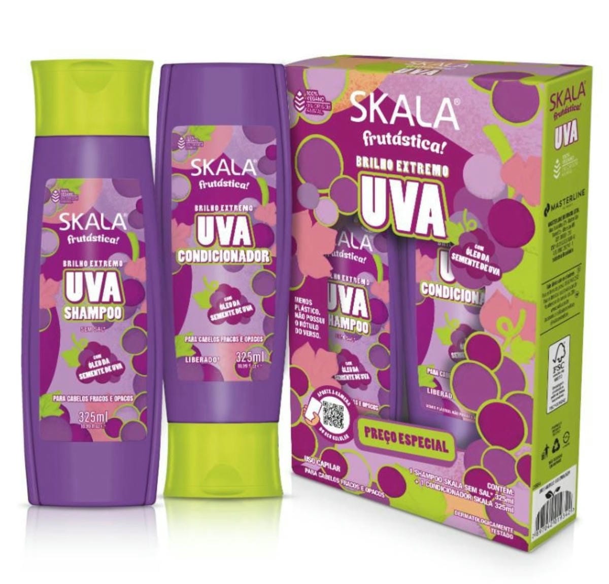 KIT SHAMPOO Y ACONDICIONADOR  SKALA UVA
