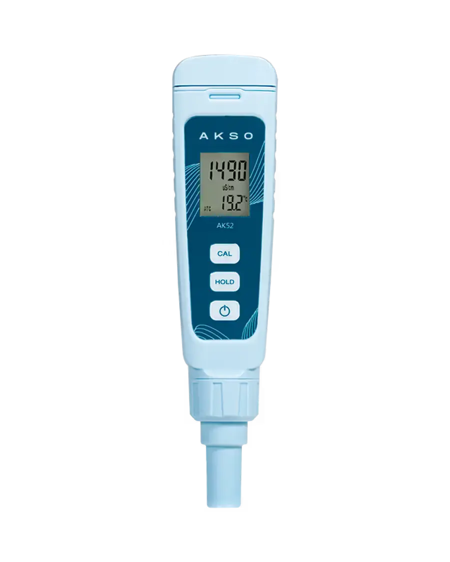 AKSO AK52- Medidor de conductividad y temperatura de bolsillo