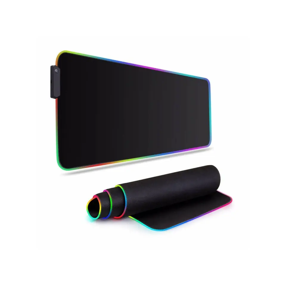 Mouse Pad Gamer Alfombra Teclado Mouse Luz Led 30x80cm