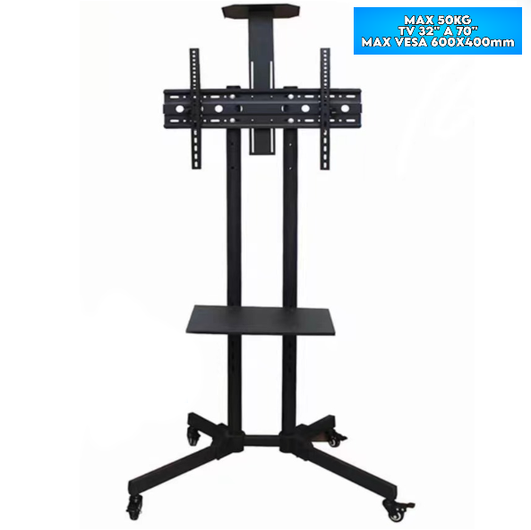Soporte Tv Móvil Portátil Pie Ruedas 32" A 70" Ajustable