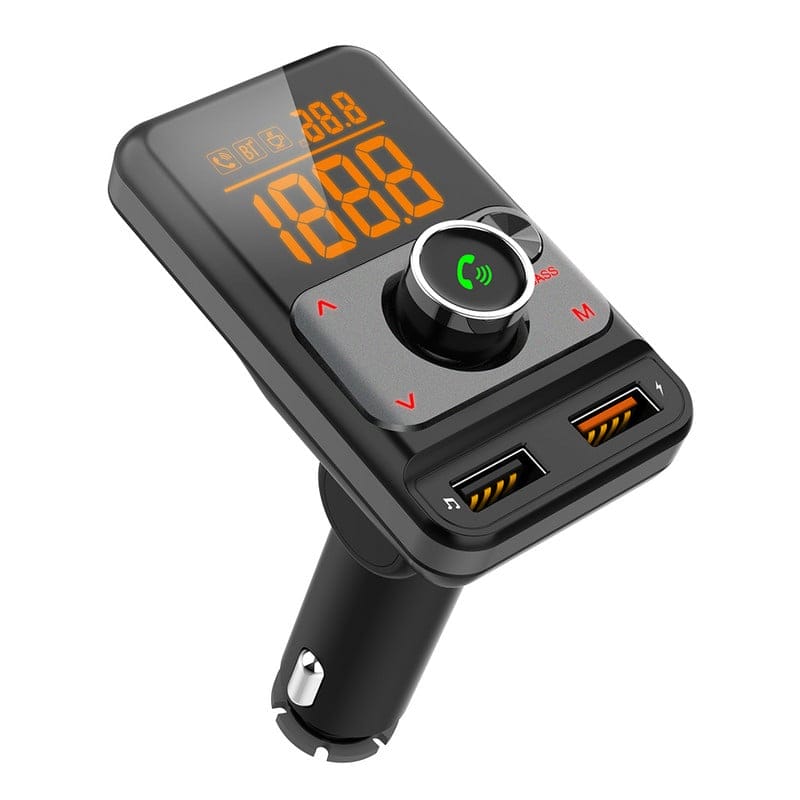 Sintonizador Emisor Radio Fm Bluetooth 2 USB Auxiliar MicroSD Pantalla LED