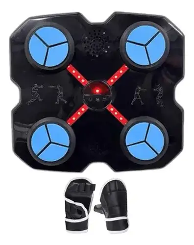 Maquina Boxeo Bluetooth Músical Luces Led 4 Paneles USB