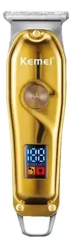 Maquina De Cortar Pelo Barba Profesional Barbero Inalámbrica Dorado