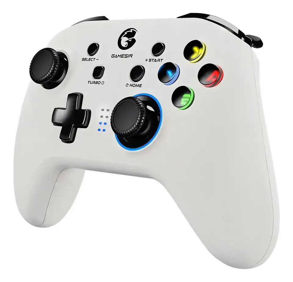 Joystick Inalámbrico Bluetooth Pc Nintendo Switch Android Blanco
